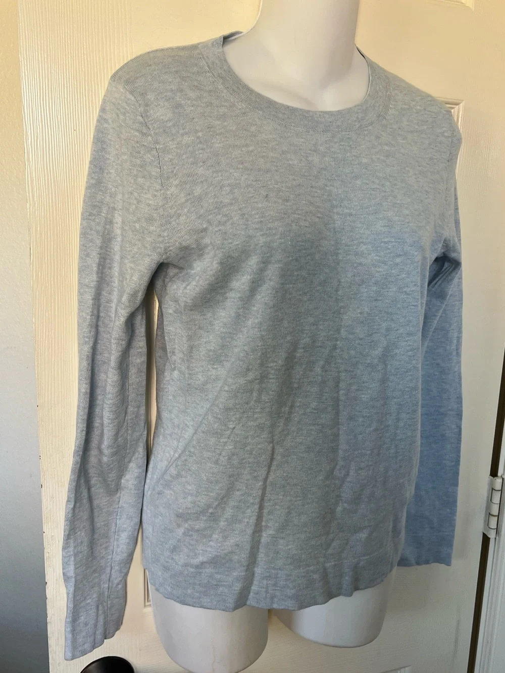 NWT J.Crew Teddie Long-Sleeve Top - Light Blue XS